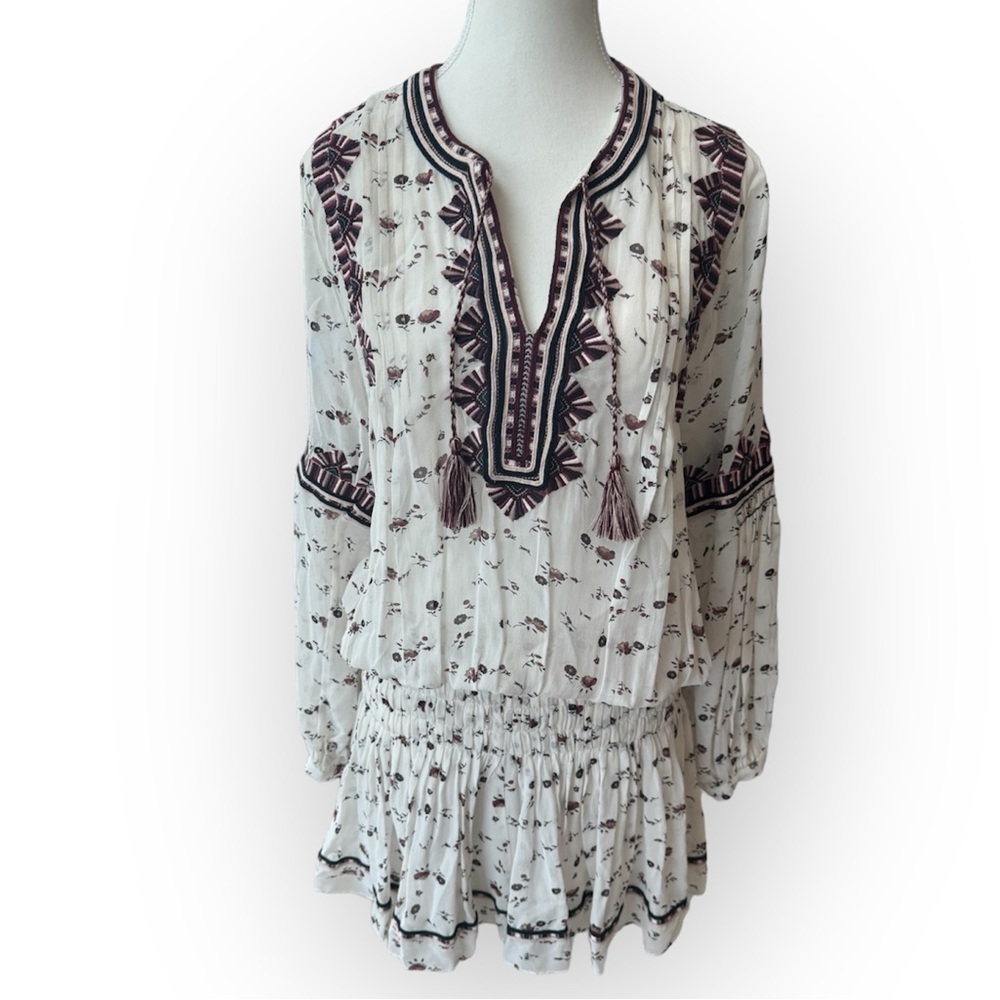 Ulla Johnson Women's Sz 2 Gita Floral White 100%
Silk Mini Long Sleeve Dress - Picture 3 of 10